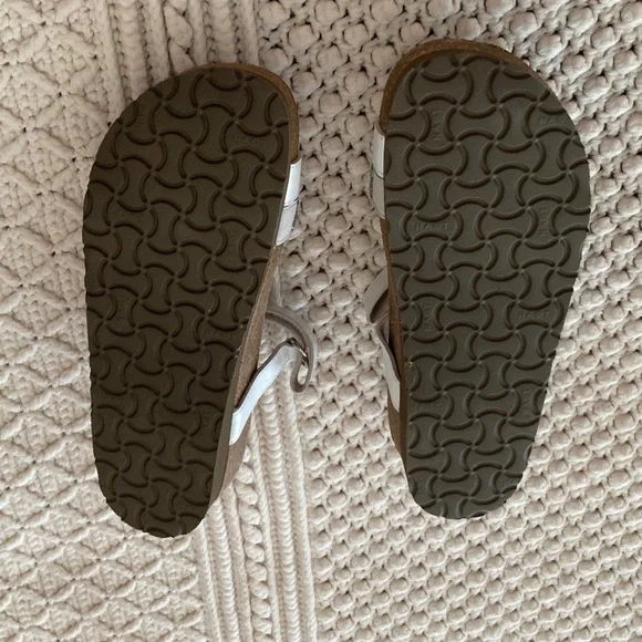 Naot White and Silver Strappy Sandals - Picture 7 of 9